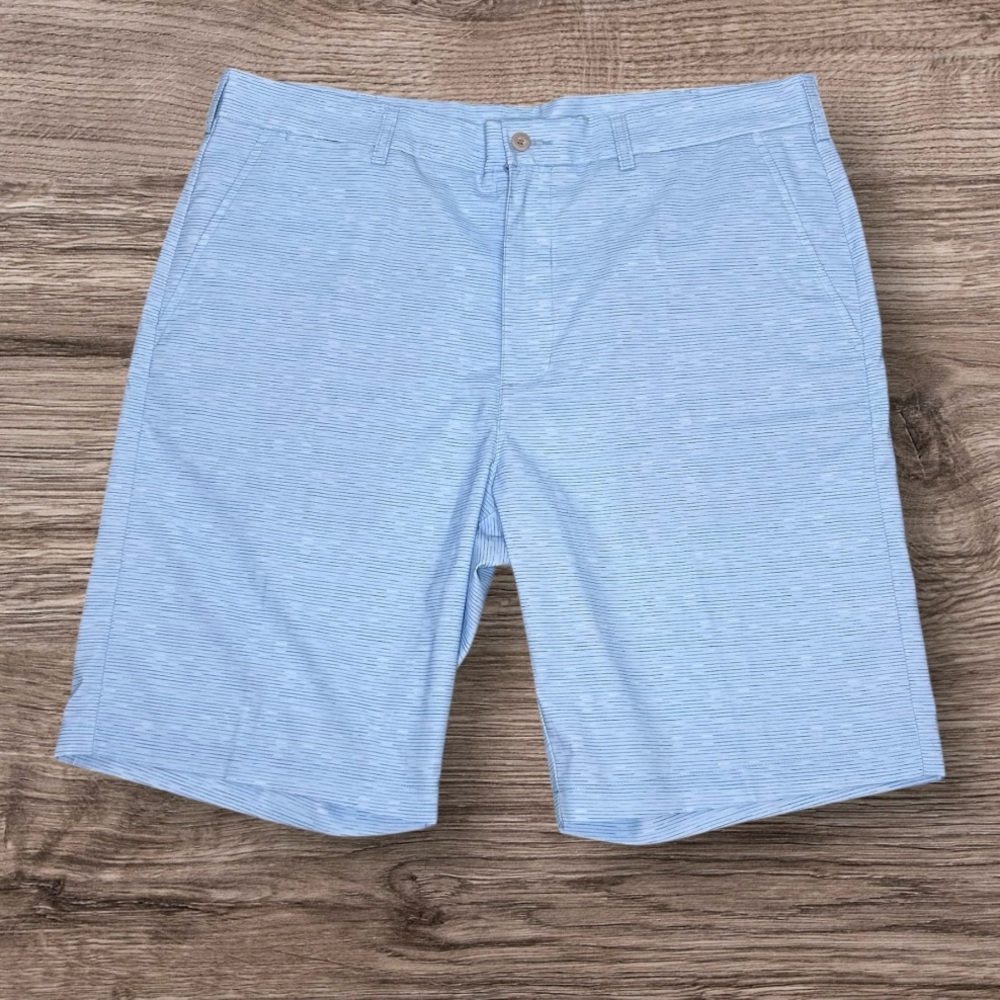 PGA Tour Light Blue Men's Flat Front Golf Shorts‎ Sz 38